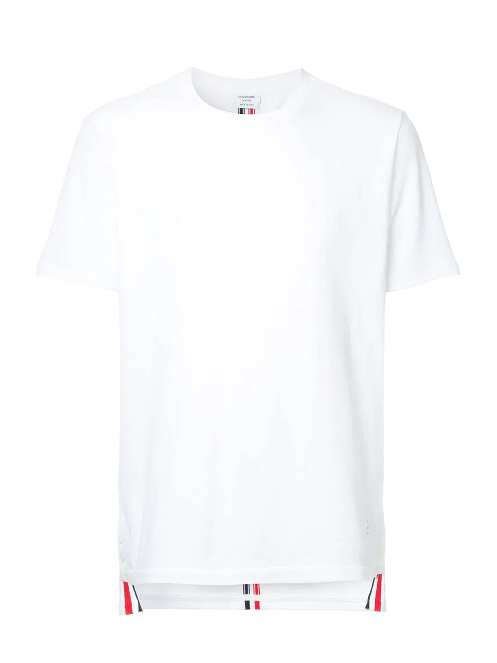 Classic Pique Stripe Tee (White)