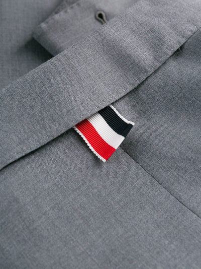 Classic Sport Coat - Fit 1 - W/ 4Bar In Plain Weave Suiting (Medium Grey)