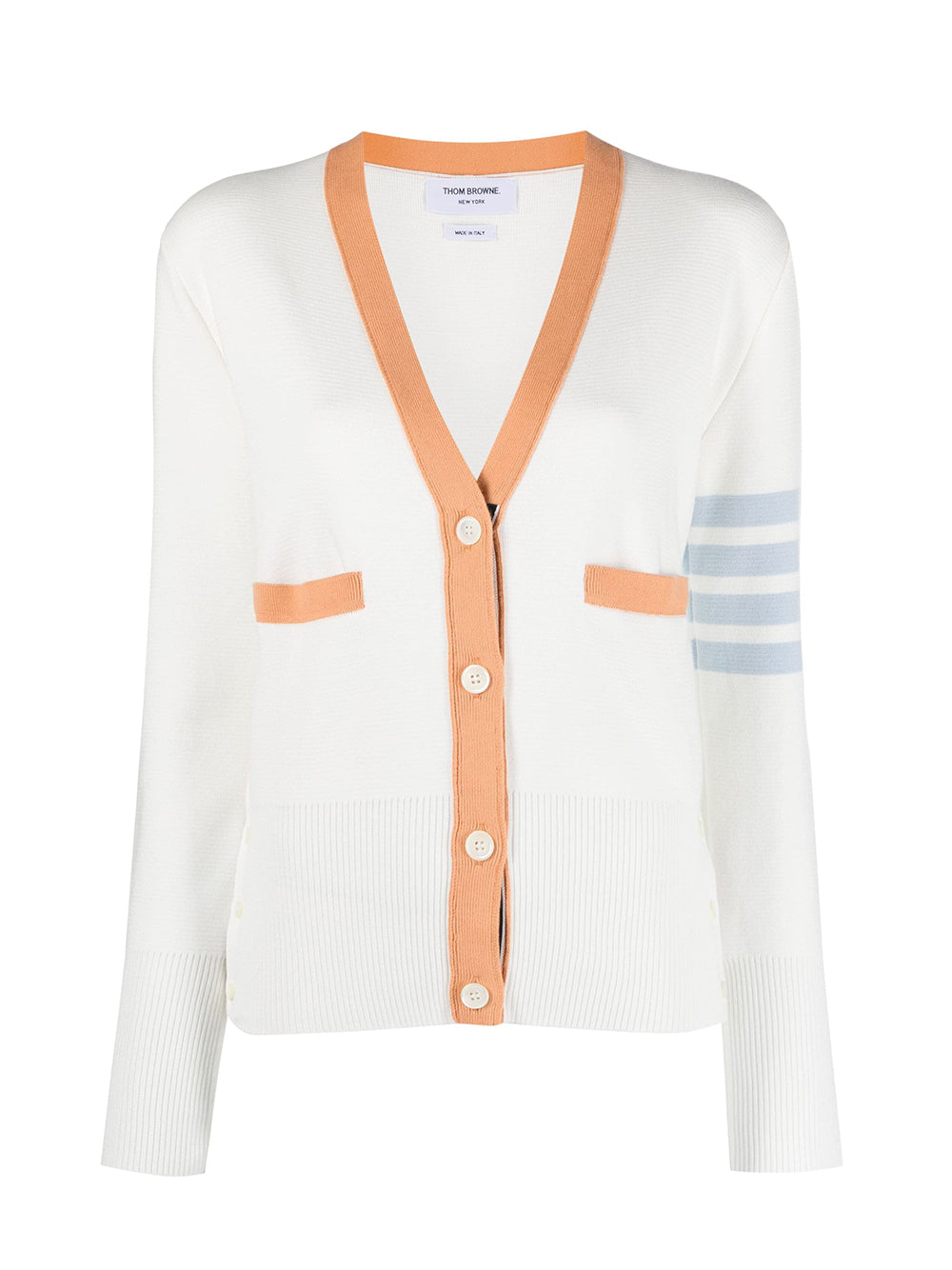 Classic V-neck Cardigan (White)