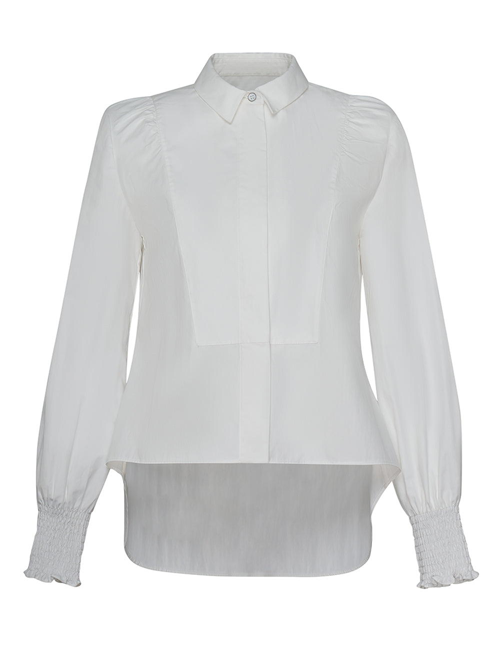 Club21 Collection Cotton Nylon Padded Shirt (White)