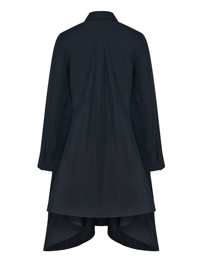 Club21 Collection Cotton Nylon Shirt Dress (Black)