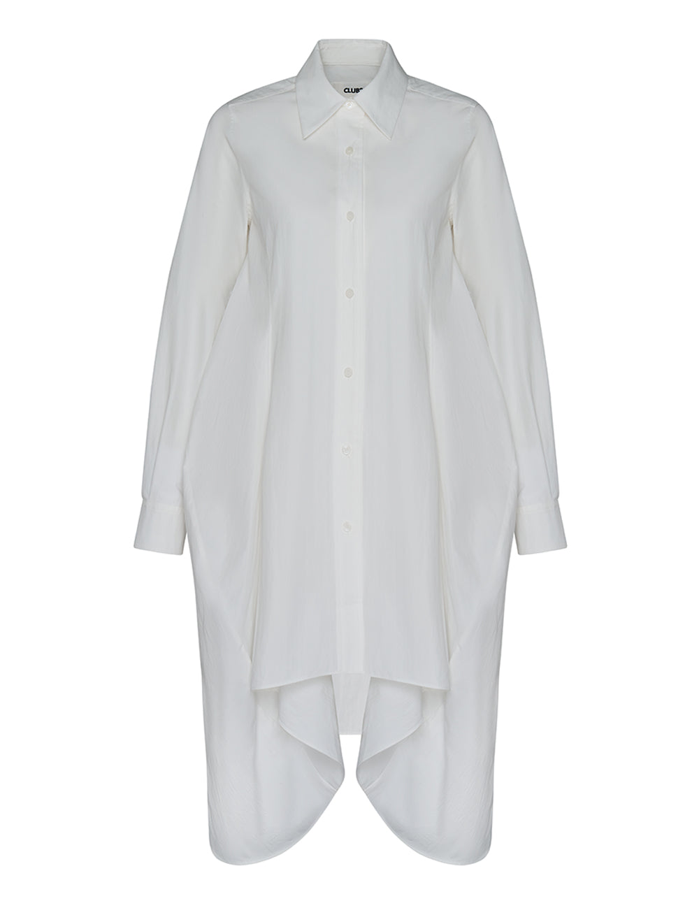 Club21 Collection Cotton Nylon Shirt Dress (White)