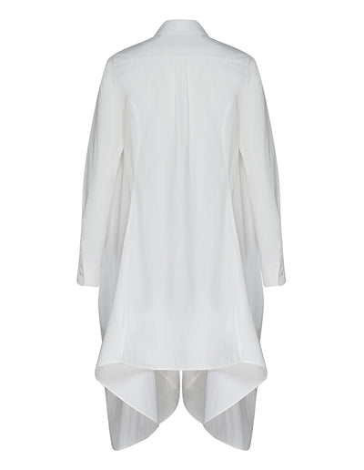 Club21 Collection Cotton Nylon Shirt Dress (White)