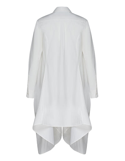 Club21 Collection Cotton Nylon Shirt Dress (White)