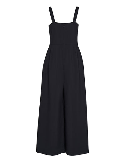 Club21 Collection Crepe Jersey Jumpsuit (Black)