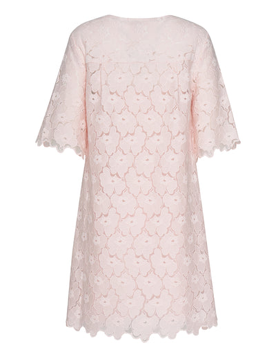 Club21 Collection Floral Lace Dress (Ivory)