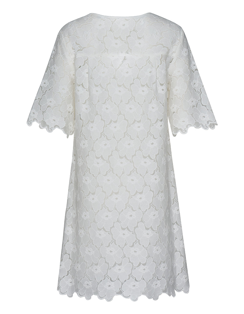 Club21 Collection Floral Lace Dress (White)