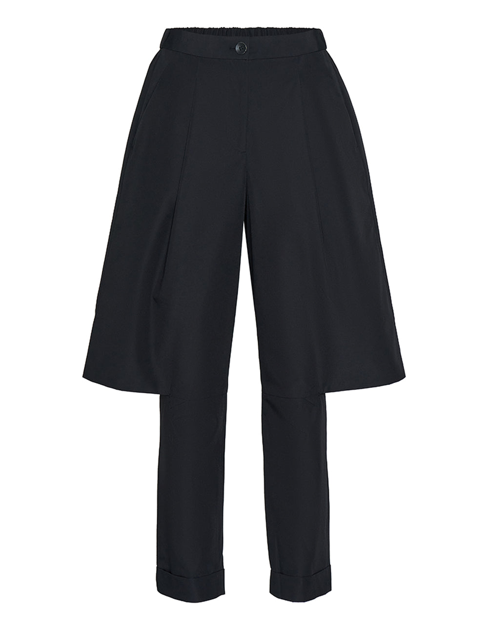 Club21 Collection Poly Wool Taffeta Cutout Pants (Black)