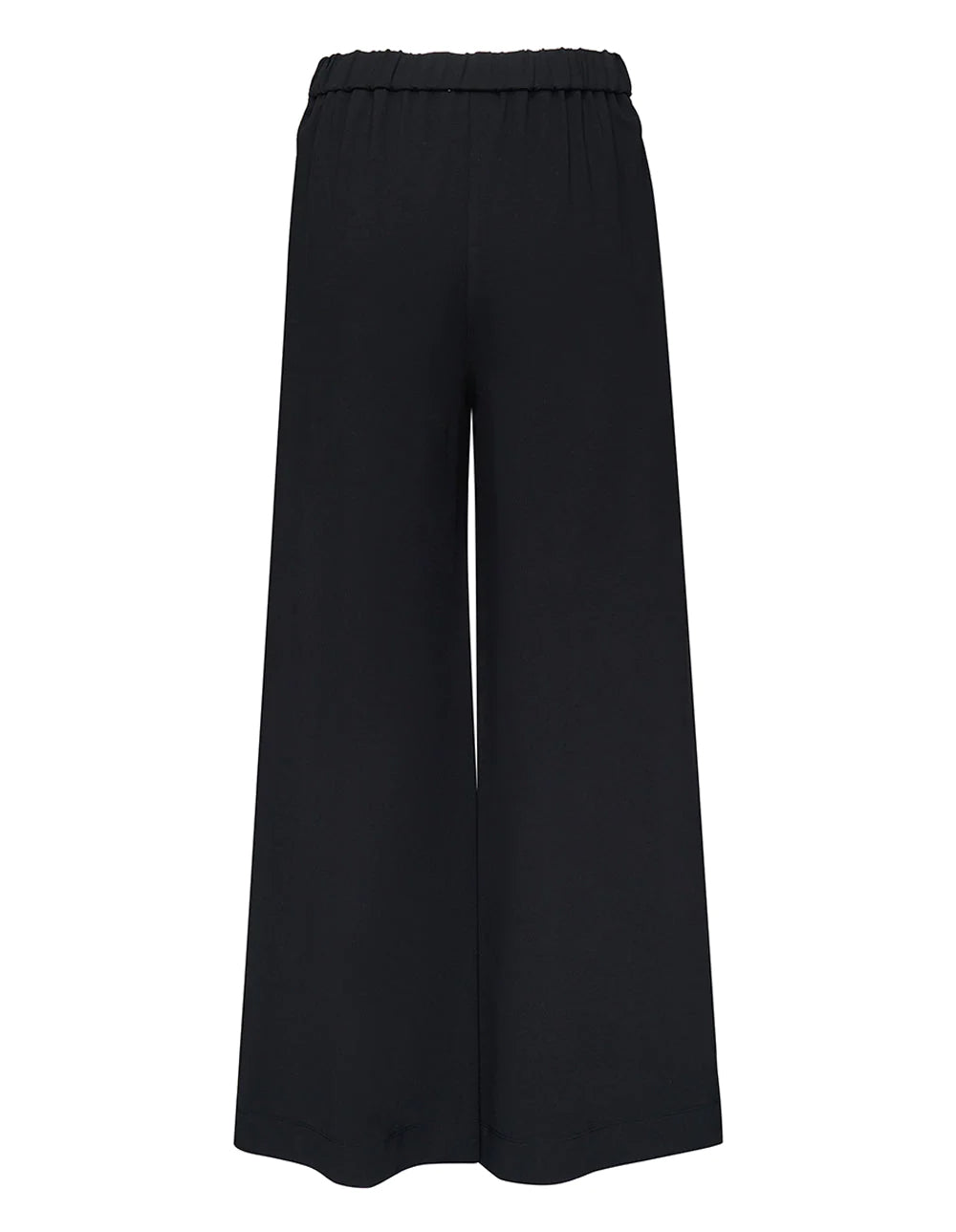 Club21 Collection Viscose Nylon Ponte High Slit Pants (Black)