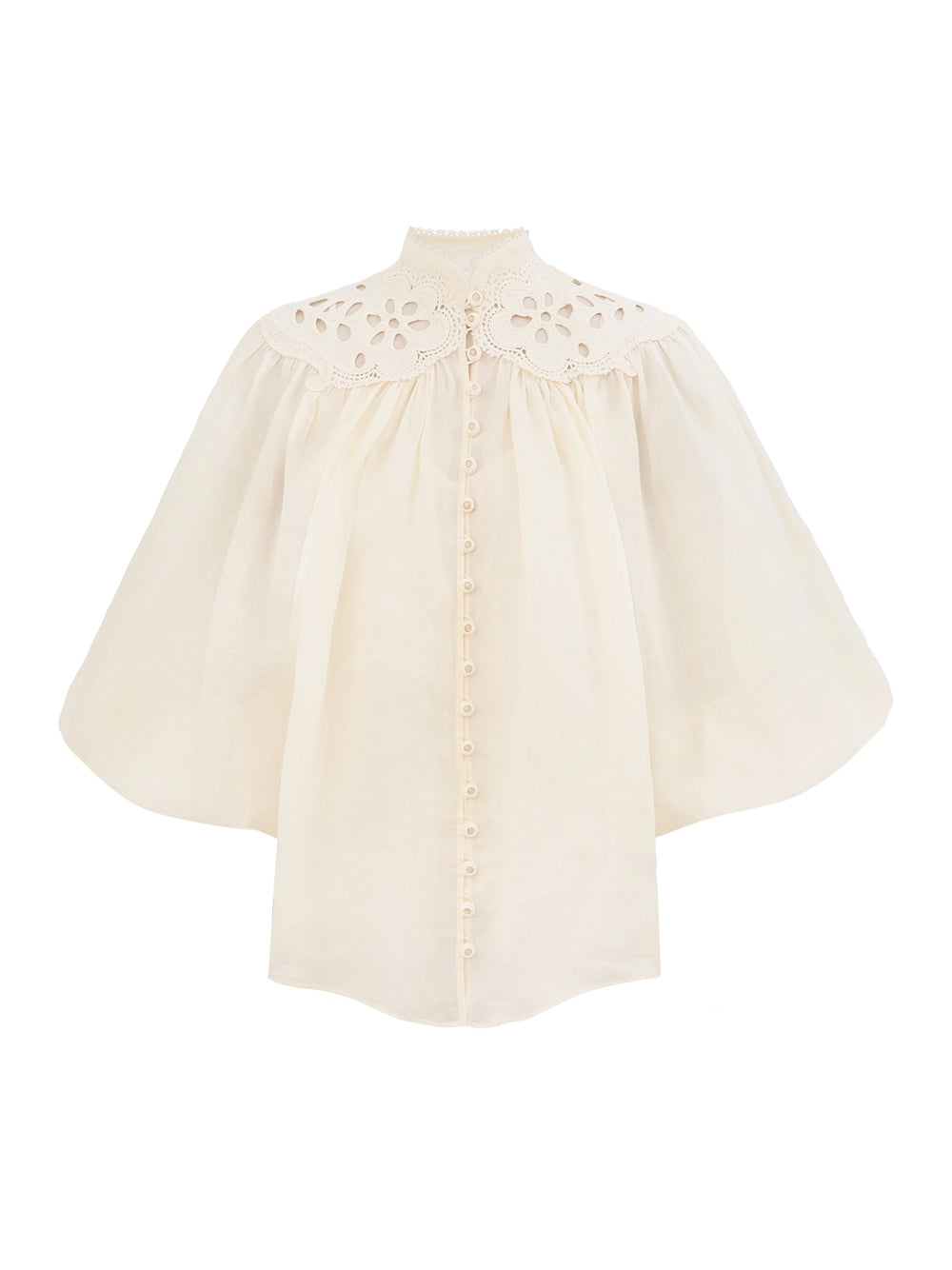 Coco Embroidered Blouse (Cream)