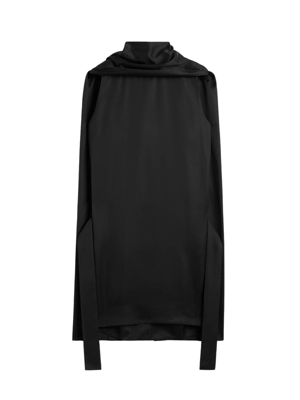 Cocoon Scarf Dress (Black)
