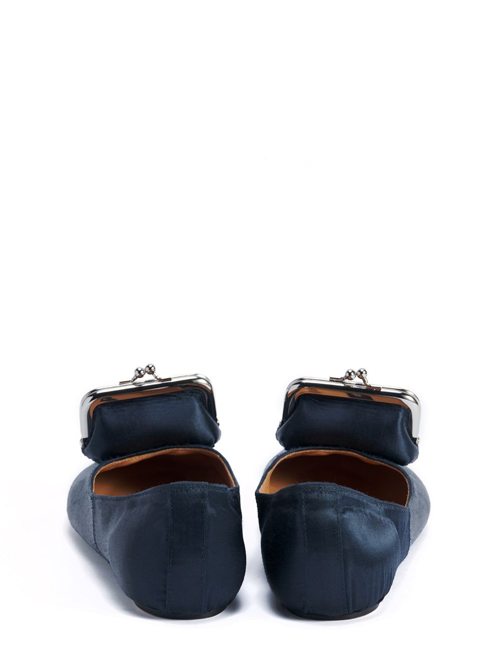 Coin Purse Ballerina Flats (Navy)