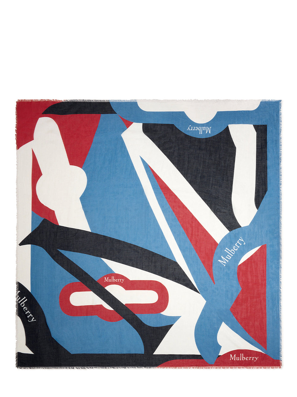 Colour Block Square Scarf (Brighton Blue & Night Sky)