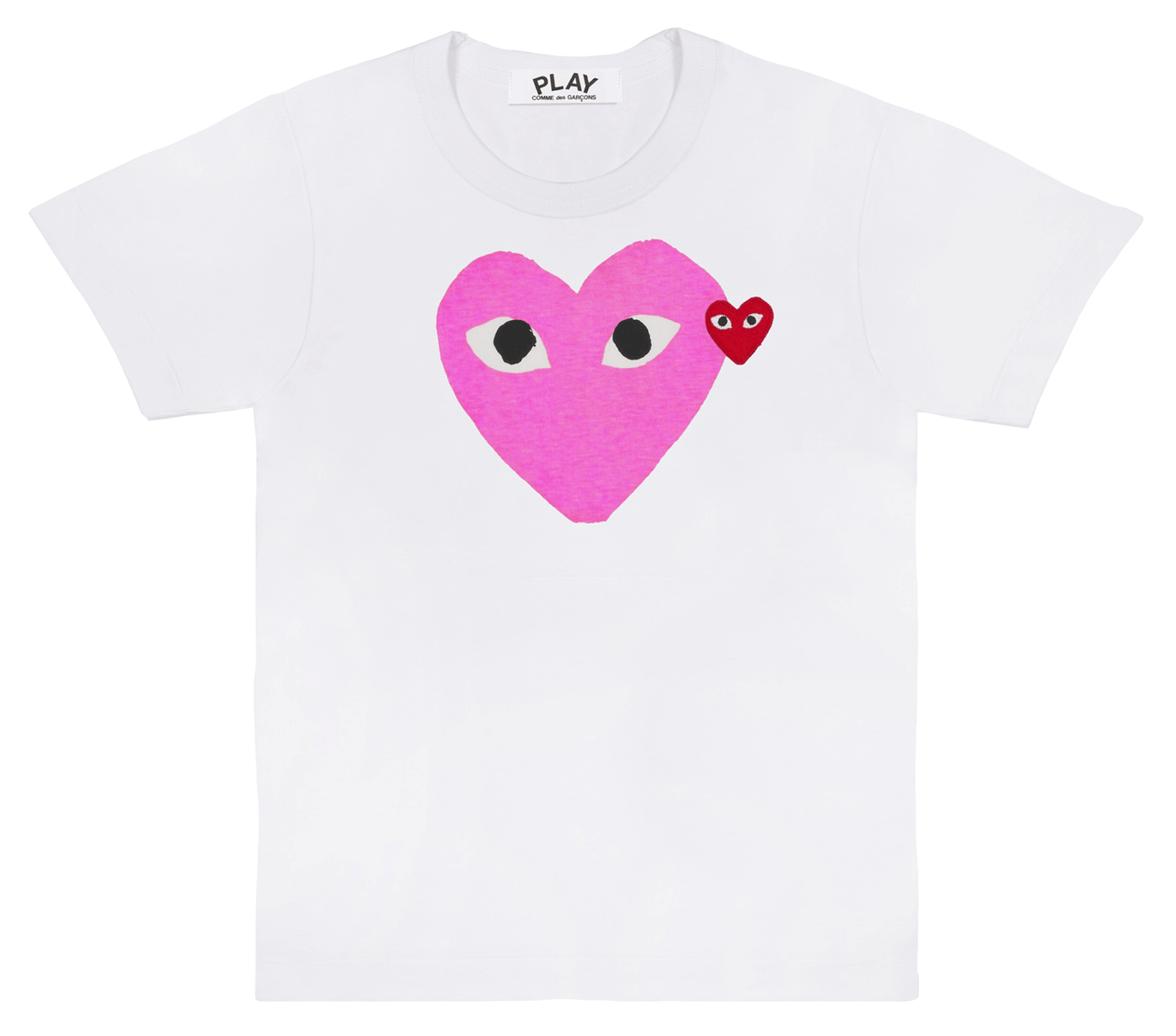    Comme-des-Garcons-Play-Big-Heart-Logo-T-shirt-Women-Pink-1