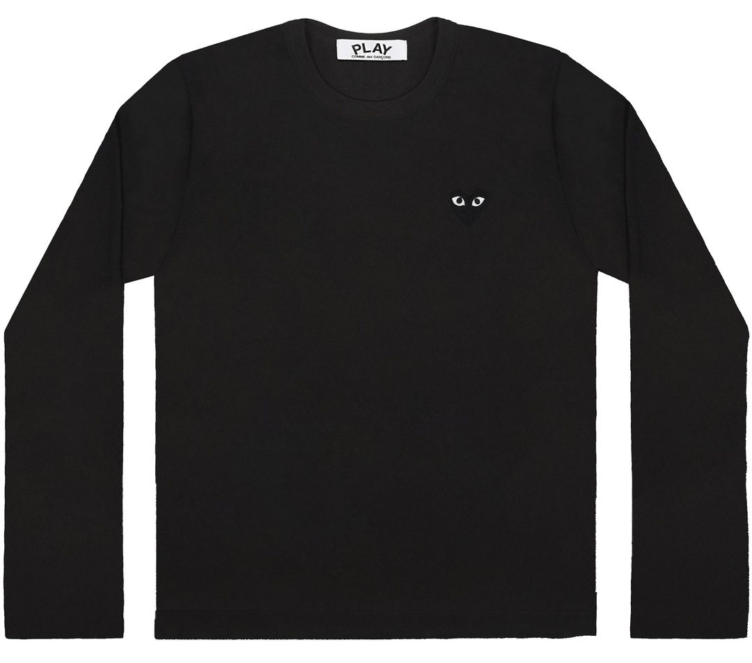 Comme-des-Garcons-Play-Black-emblem-Sweater-Women-Black-1