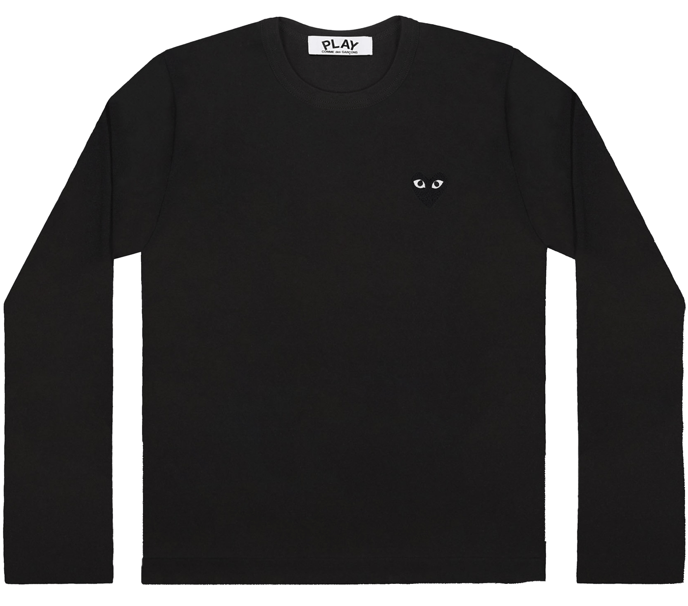 Comme-des-Garcons-Play-Black-emblem-Sweater-Women-Black-1