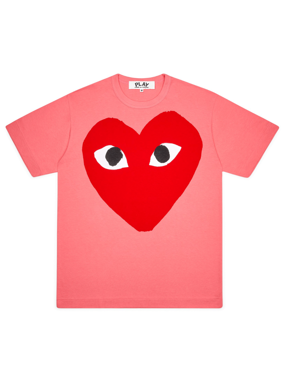 Comme-des-Garcons-Play-Bright-Red-Big-Heart-T-Shirt-Men-Pink-1