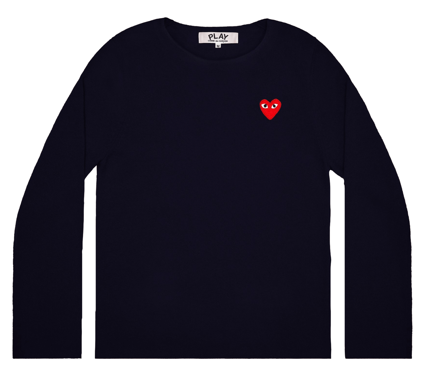    Comme-des-Garcons-Play-Comme-des-Garcons-Play-Play-Red-Emblem-Sweater-Men-Blue-1