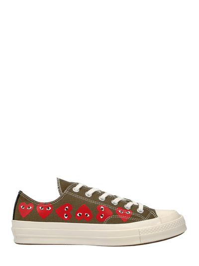 Comme-des-Garcons-Play-Converse-Multi-hearts-Low-Top-Sneaker-Green-1