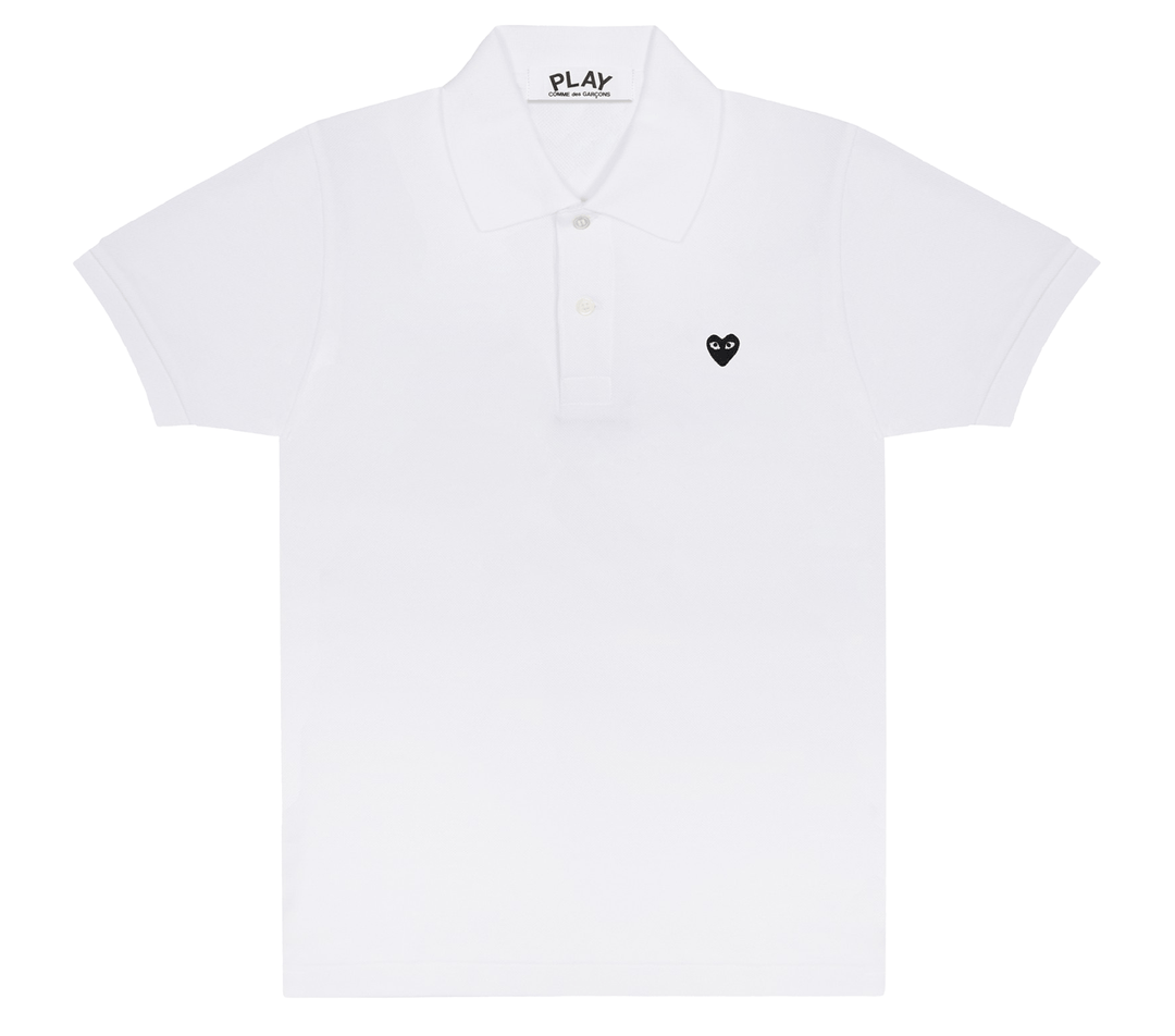     Comme-des-Garcons-Play-Polo-Shirt-with-Little-Black-Emblem-Men-White-1