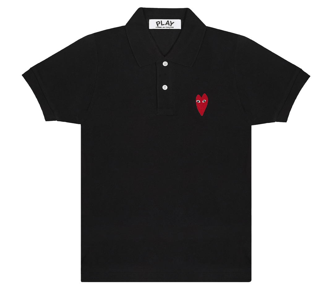    Comme-des-Garcons-Play-Polo-Shirt-with-Long-Red-Heart-Men-Black-1