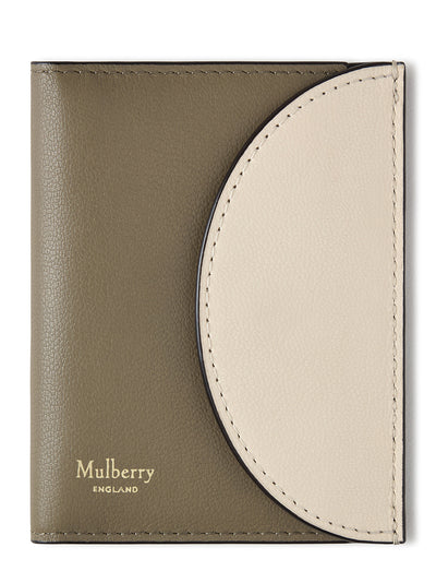Compact Bifold Card Wallet (Eggshell & Linen Green)