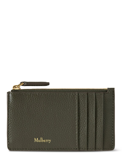 Continental Zipped Long Card Holder (Juniper Green)