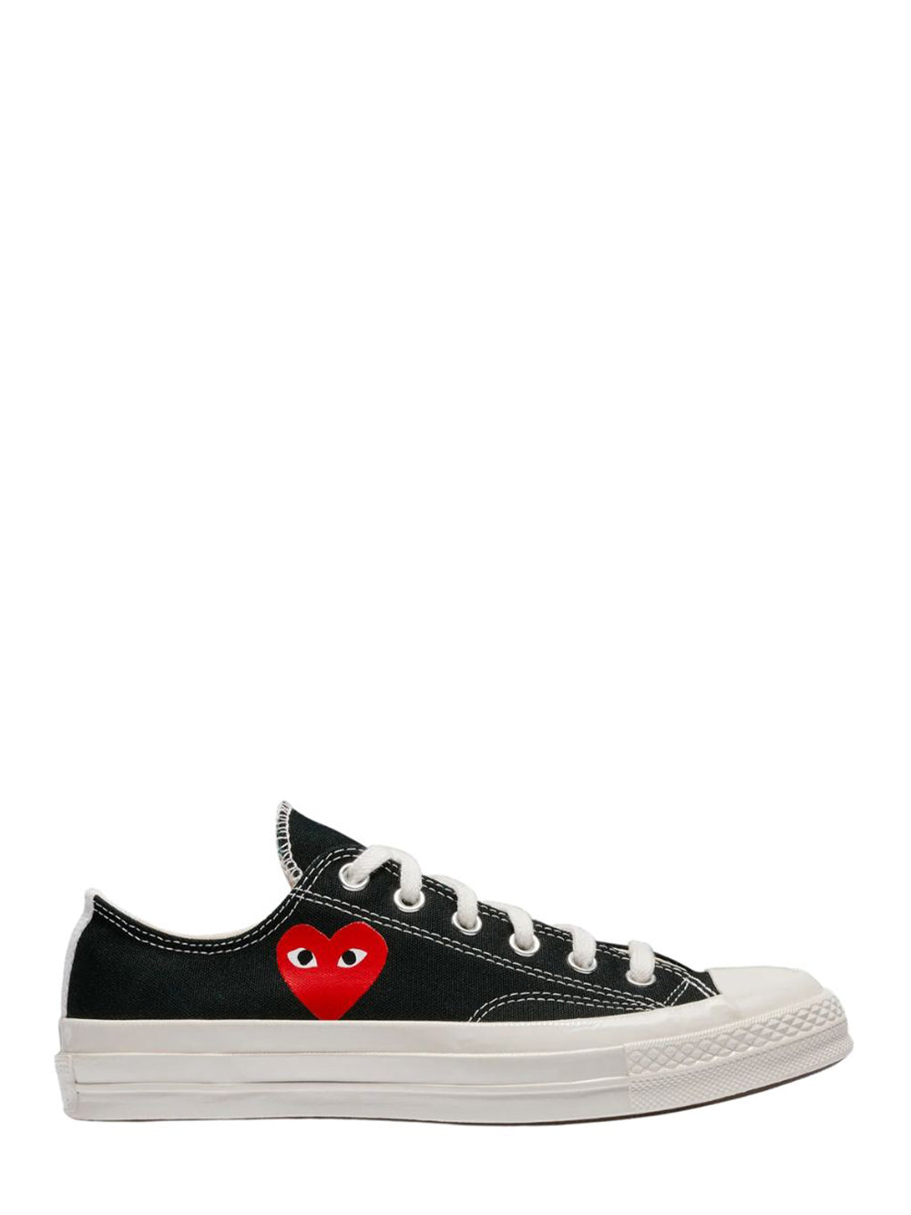 Converse Small Red Heart Low Top (Black)