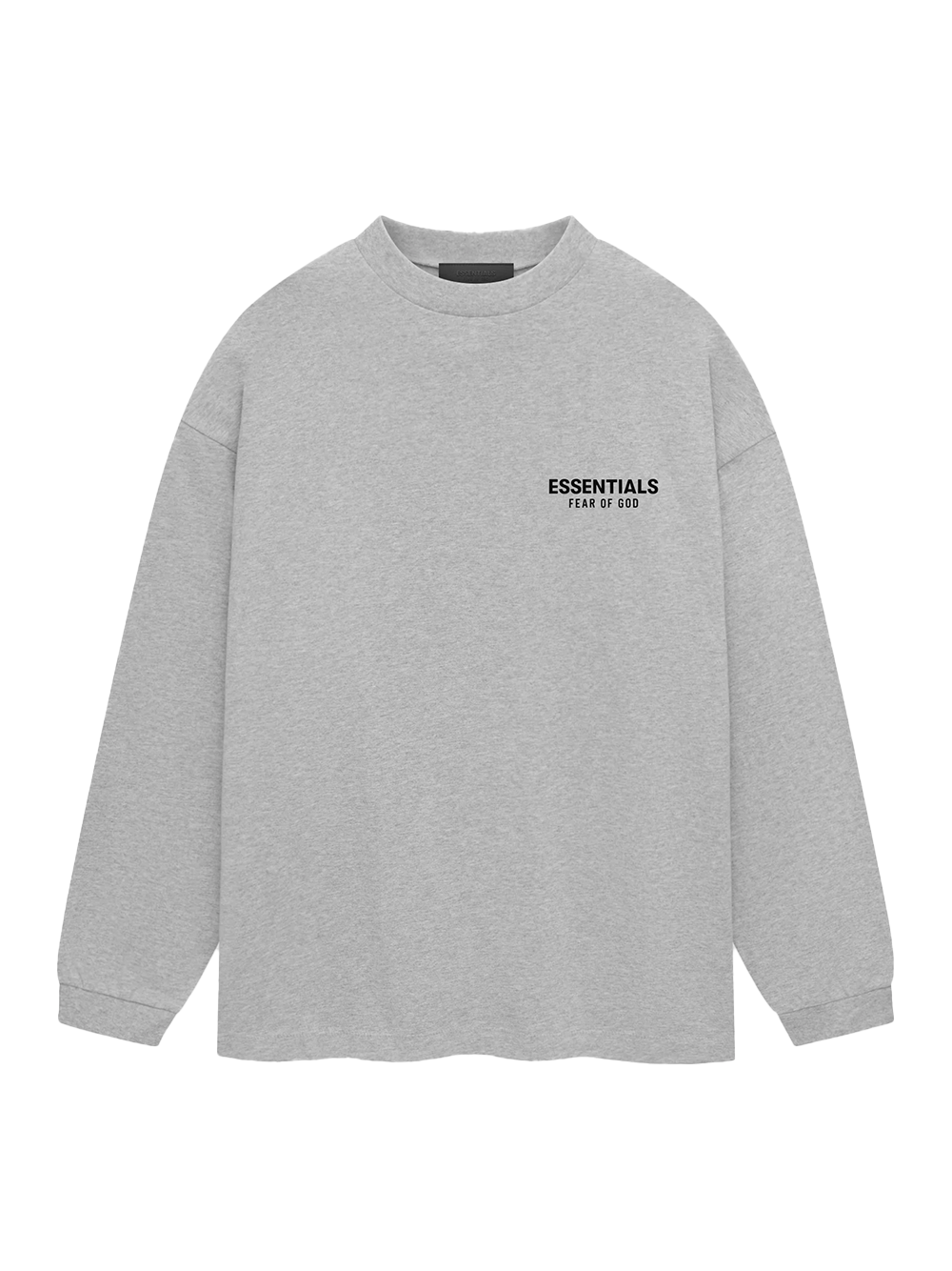 Core Logo Jersey Long Sleeve T-Shirt (Light Heather Gray)