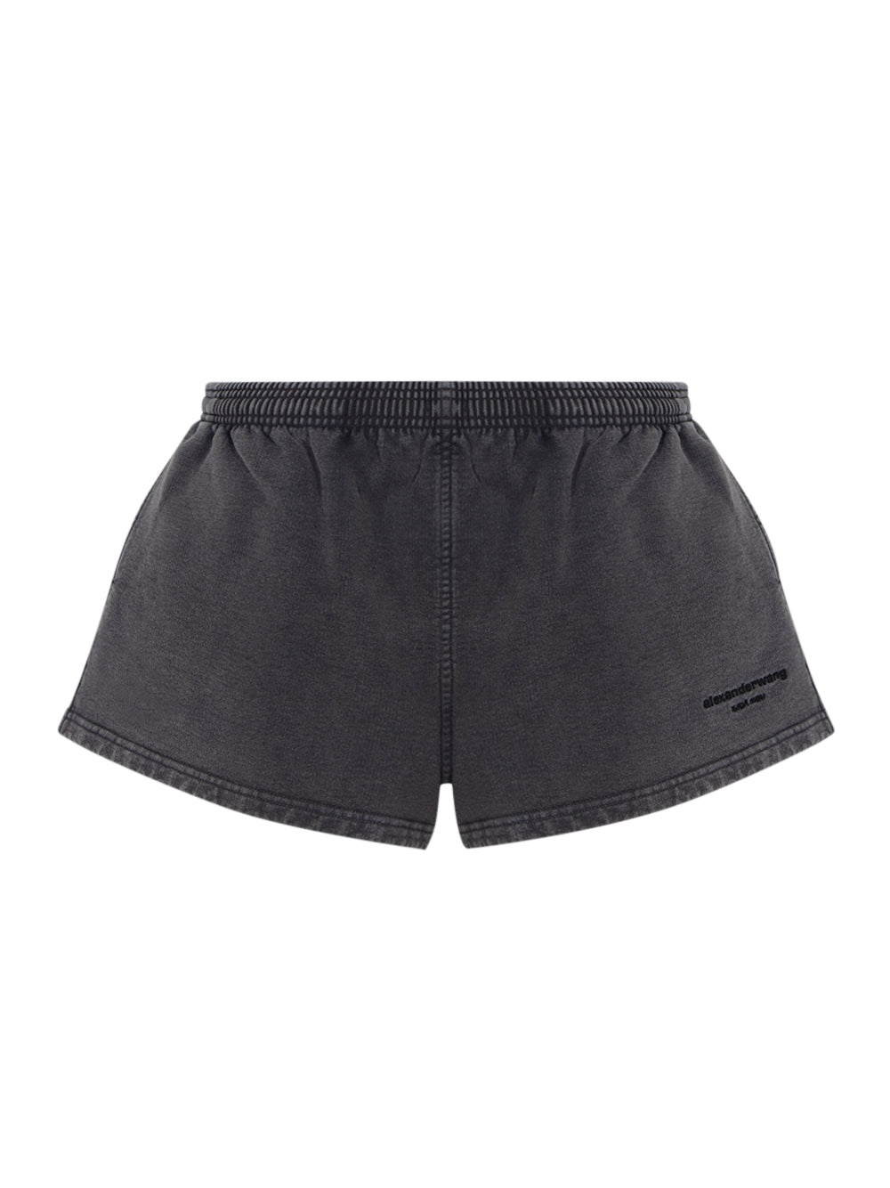 Cotton-Terry Running Shorts (Washed Black)