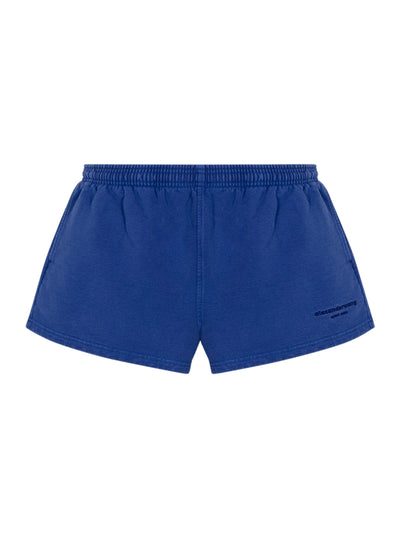 Cotton-Terry Running Shorts (Washed Scuba Blue)