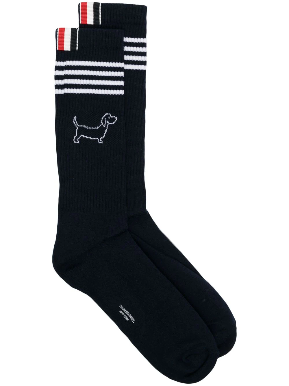 Cotton 4-Bar Hector Socks (Navy)