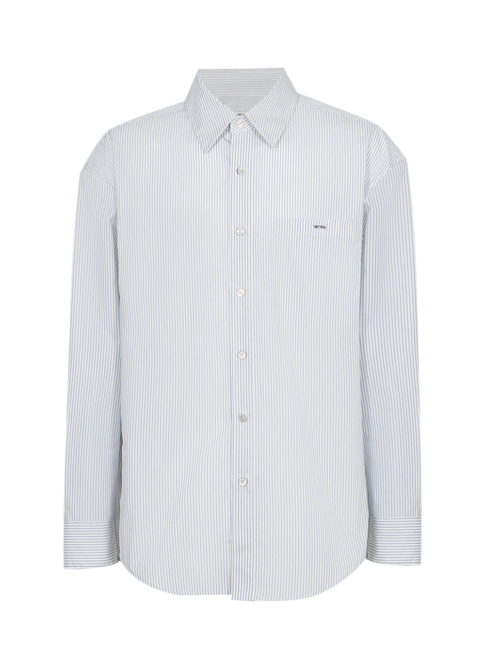 Cotton Back Logo Shirt (Blue)