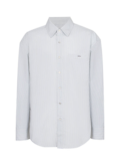 Cotton Back Logo Shirt (Blue)
