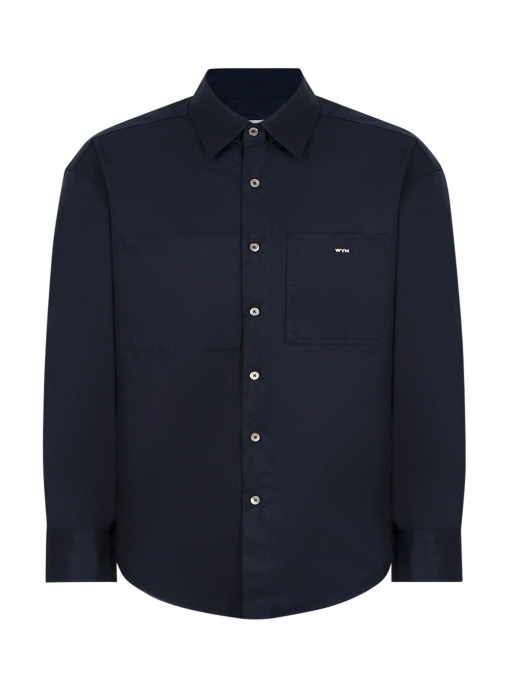 Cotton Back Logo Shirt (Navy)