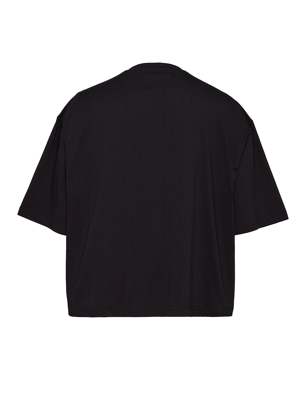 Cotton Jersey Boxy Tee (Black)