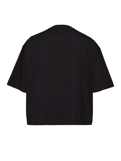Cotton Jersey Boxy Tee (Black)