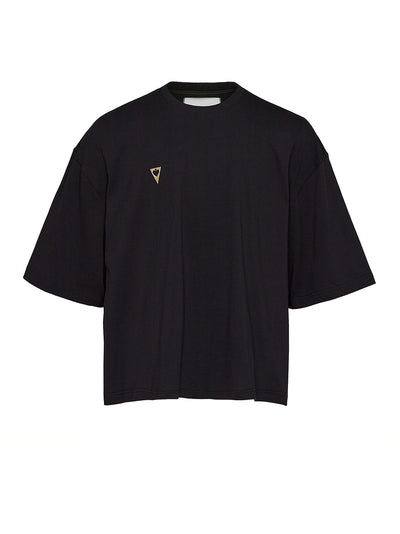Cotton Jersey Boxy Tee (Black)
