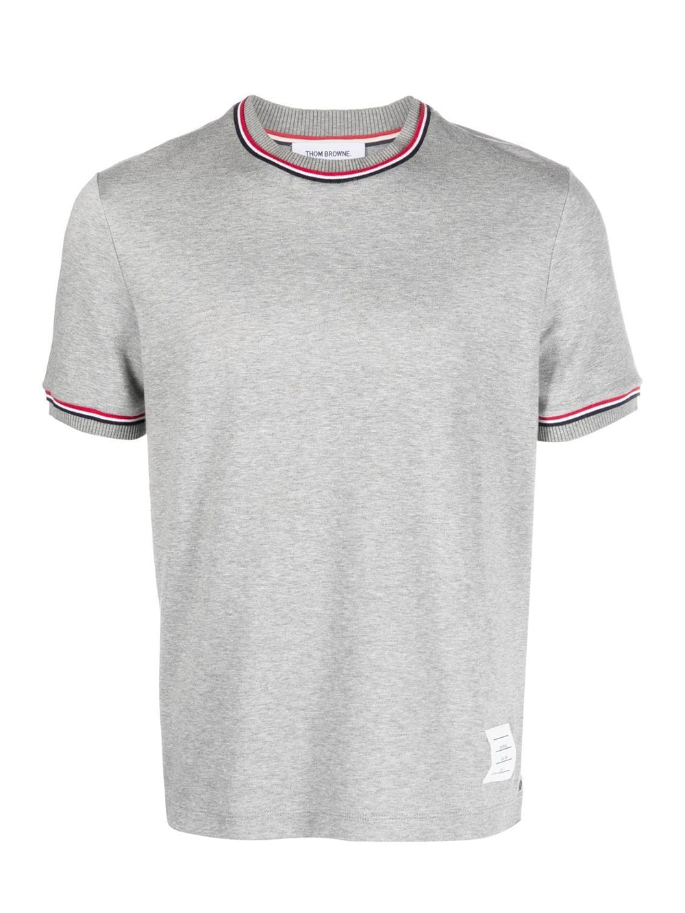 Cotton Milano Stripe Tee (Light Grey)