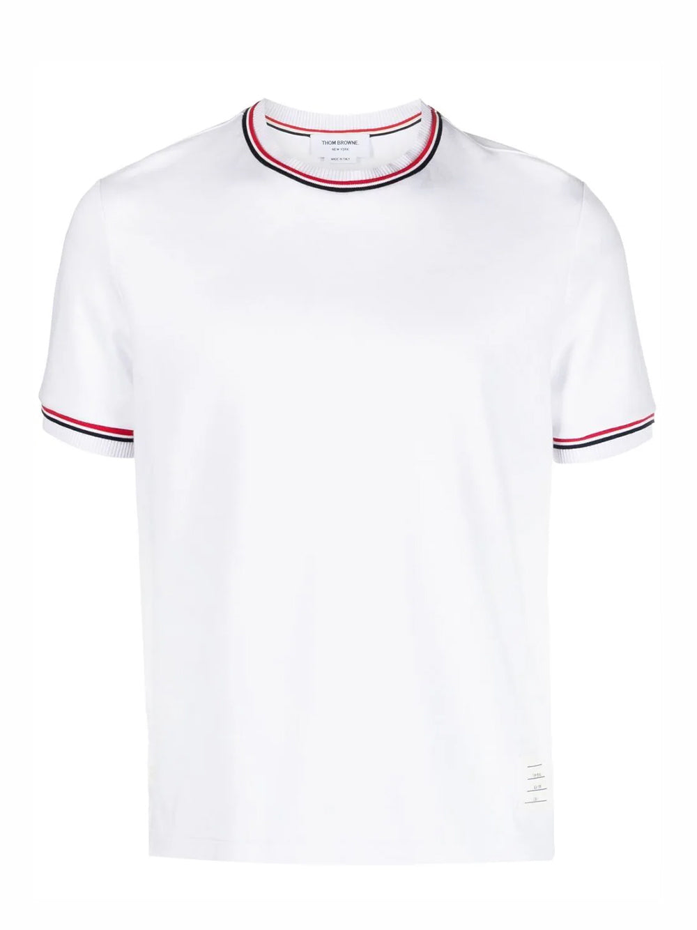 Cotton Milano Stripe Tee (White)