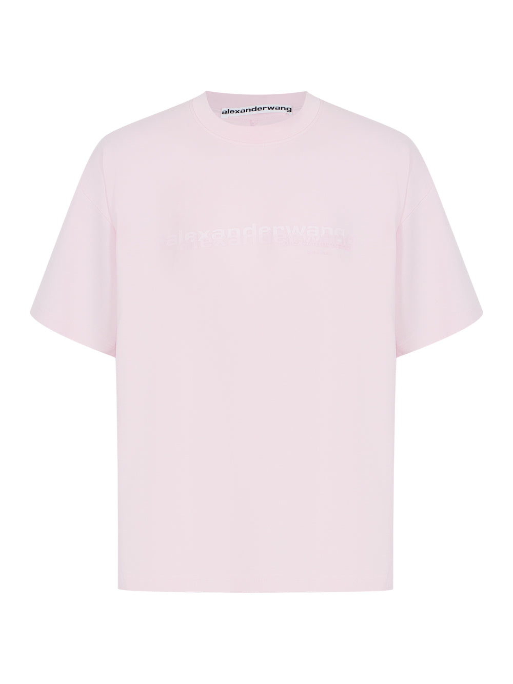 Cotton Oversized Logo Tee (Light Pink)