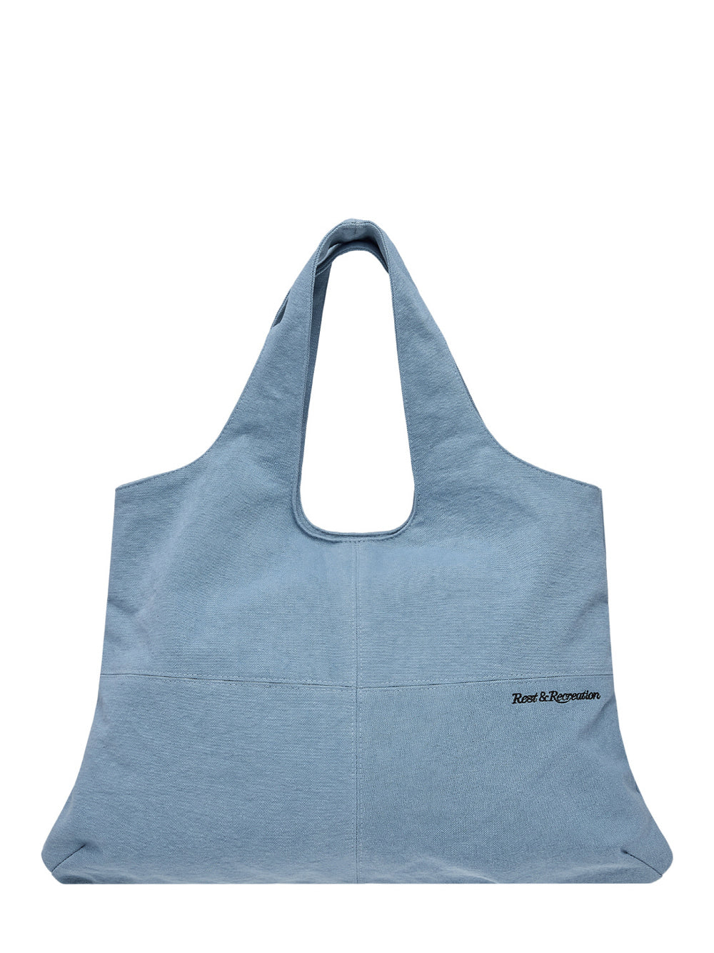Cotton Shoulder Bag (Sky Blue)