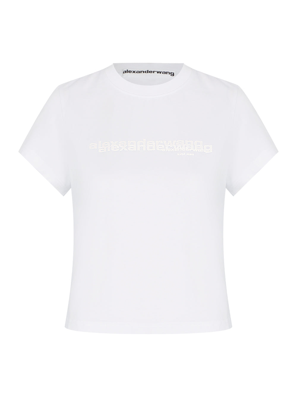 Cotton Shrunken Logo Tee (Vintage White)
