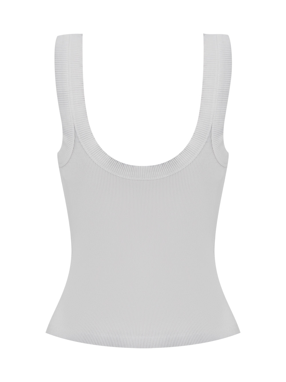 Cotton Tank Top (Washed Smoke White)