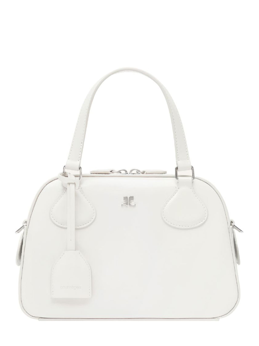 AC Stud Leather Bowling Bag Heritage (White)