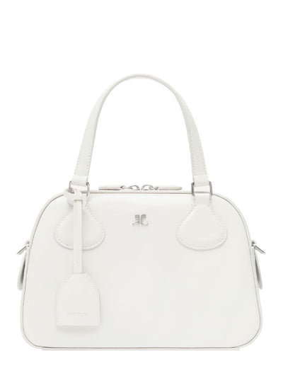 AC Stud Leather Bowling Bag Heritage (White)