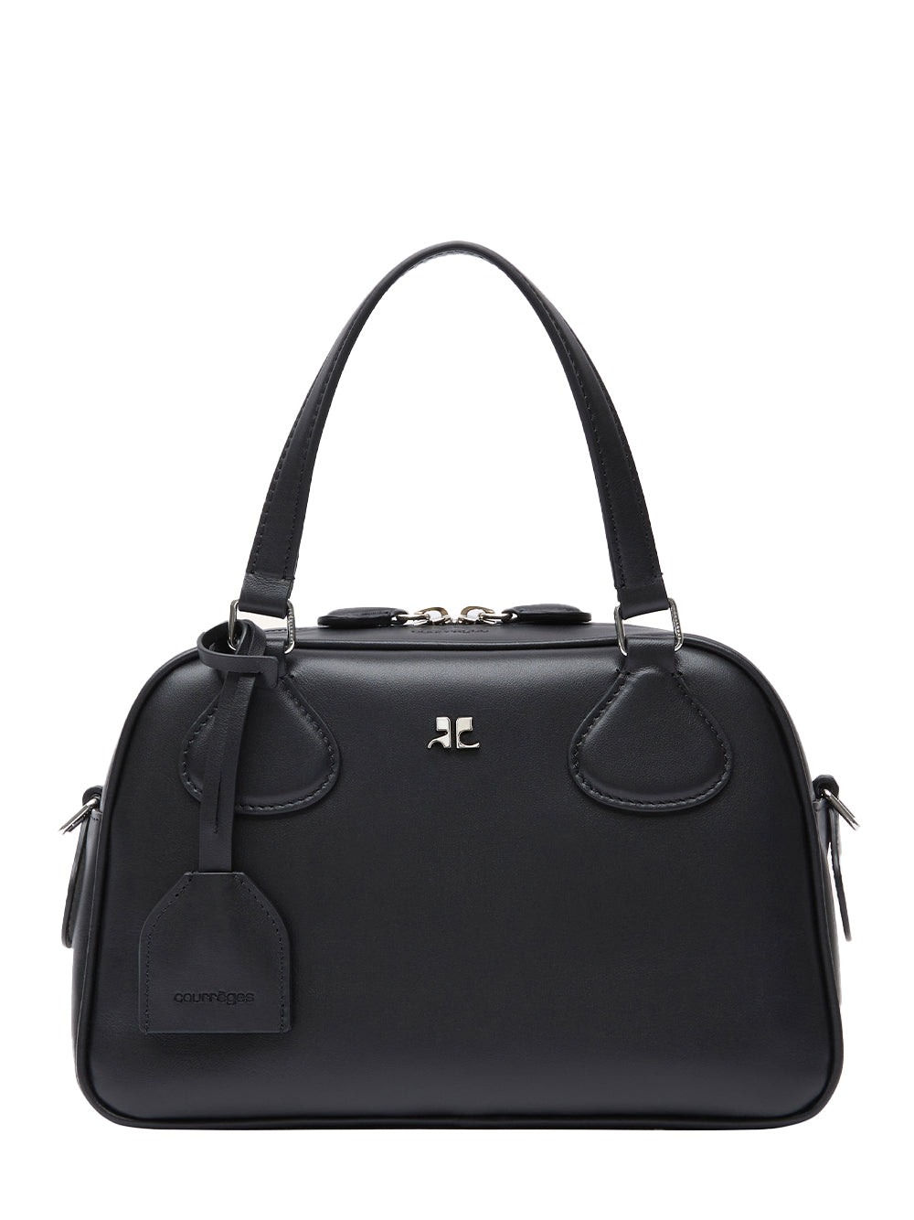 Ac Stud Leather Bowling Bag (Black)