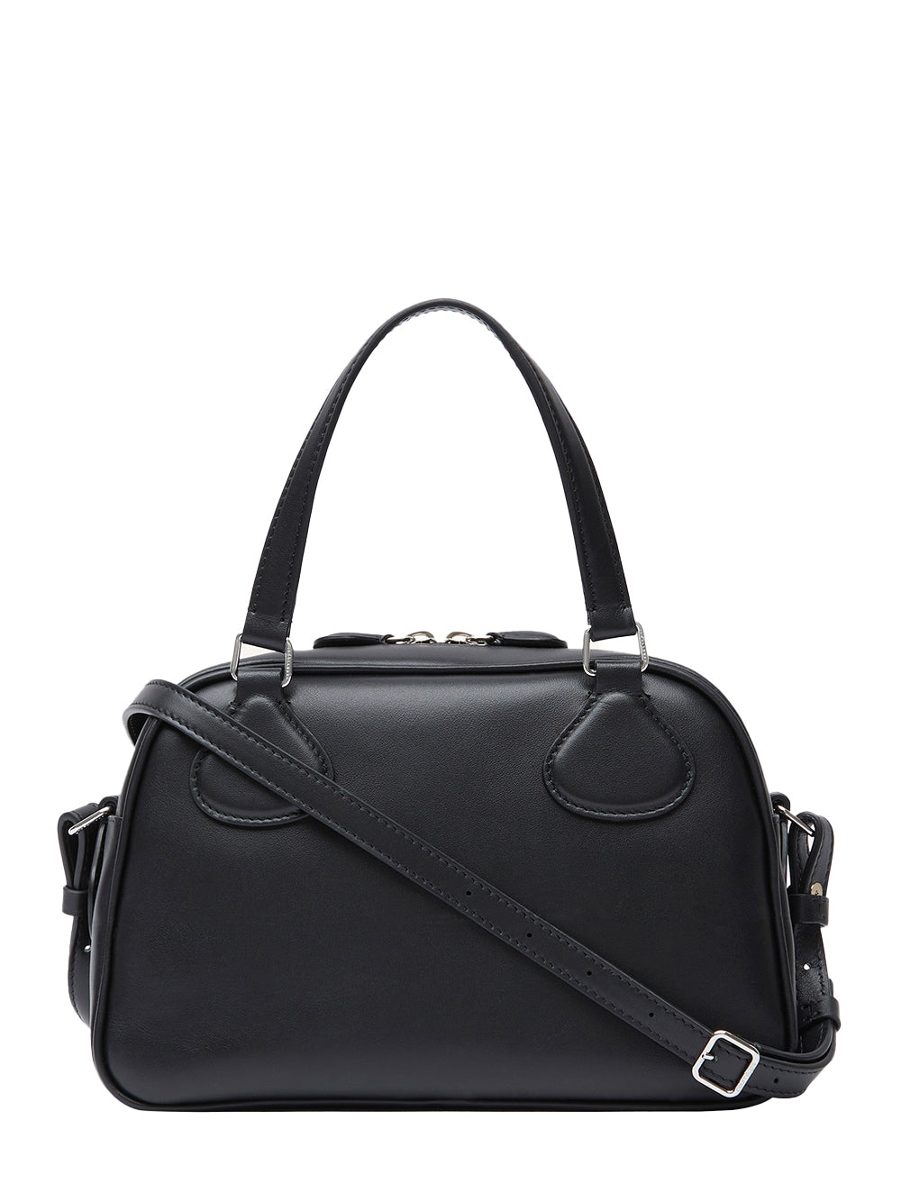 Ac Stud Leather Bowling Bag (Black)