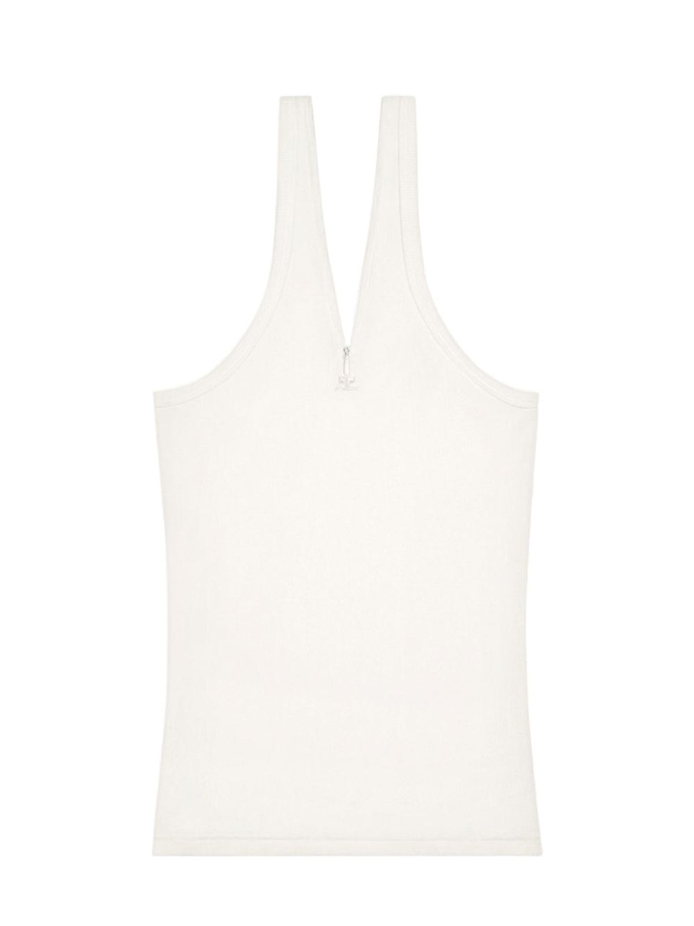 Criss Cross 90'S Rib Tank Top Heritage (White)