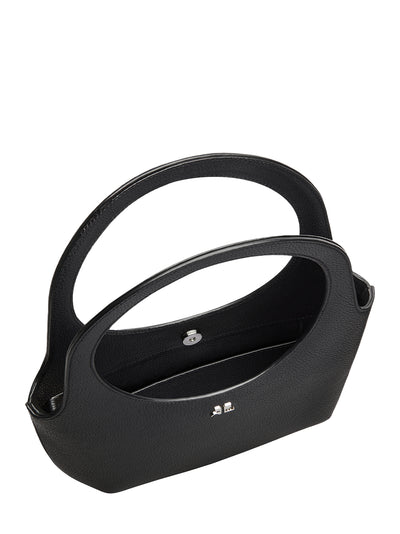 Holy Grained Leather Bag (Black)